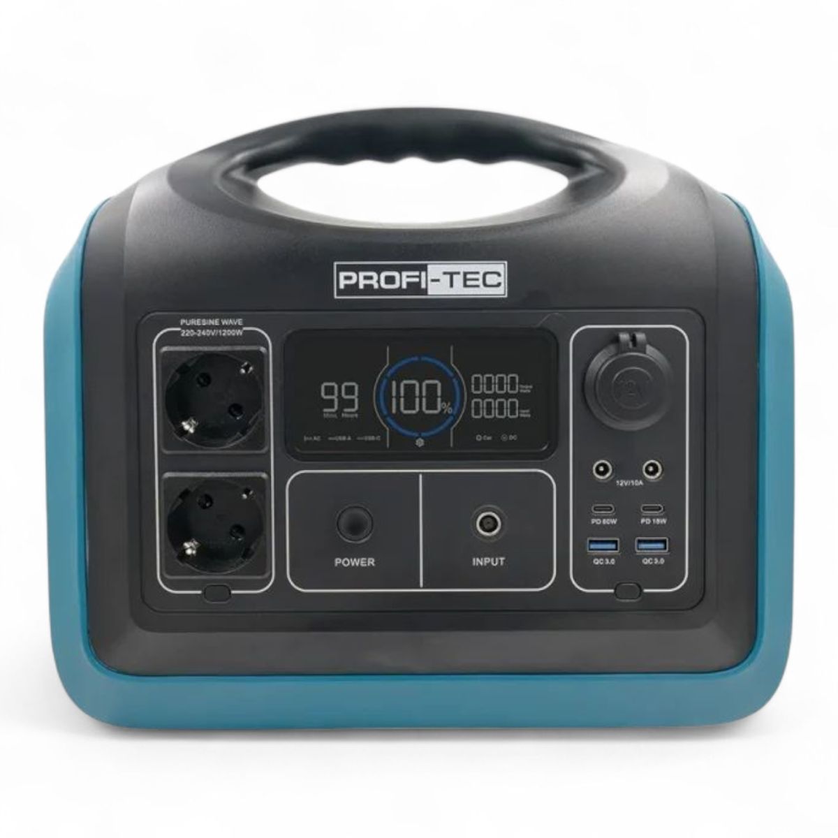 Зарядная станция PROFI-TEC PPS1200 LiFePO₄ 1200 Вт ecoflow 1,2кВт