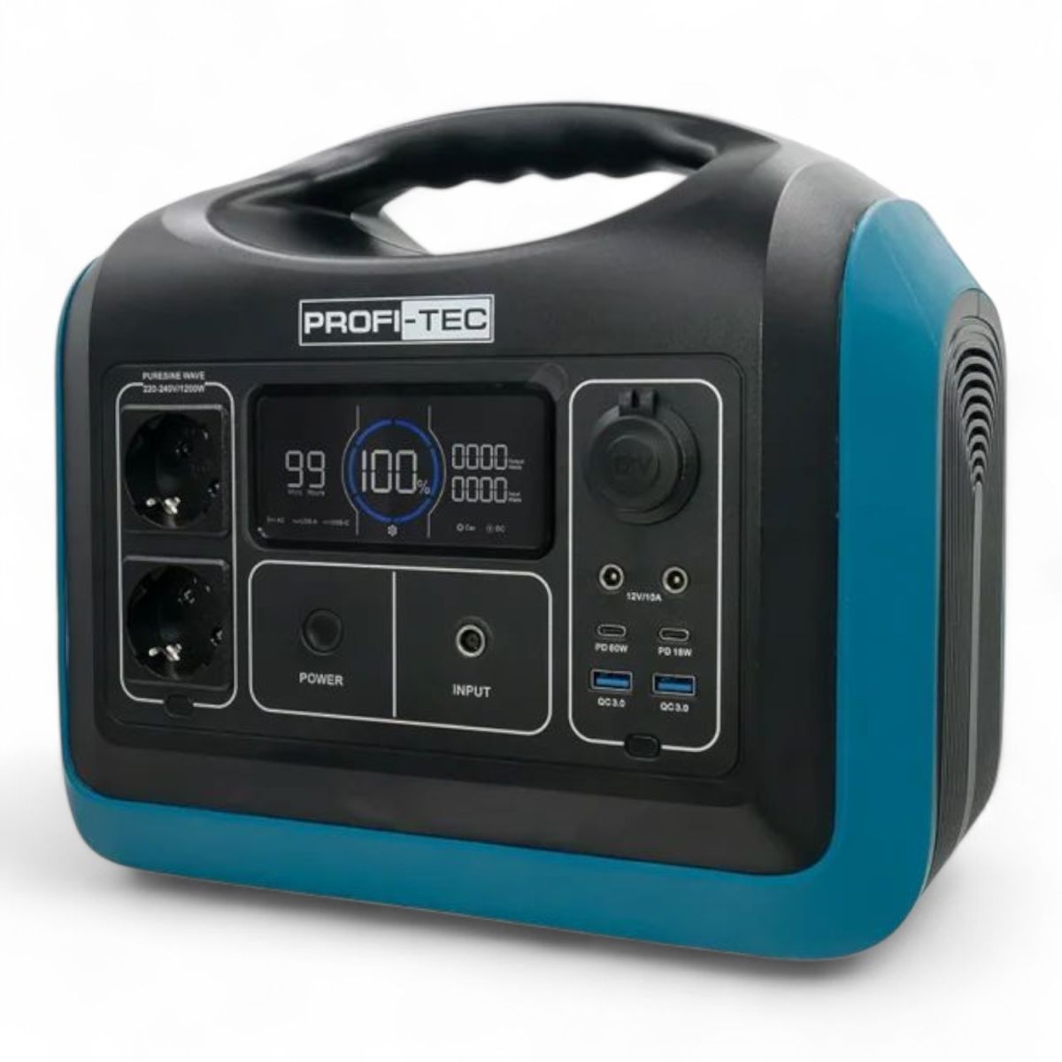Зарядная станция PROFI-TEC PPS1200 LiFePO₄ 1200 Вт ecoflow 1,2кВт