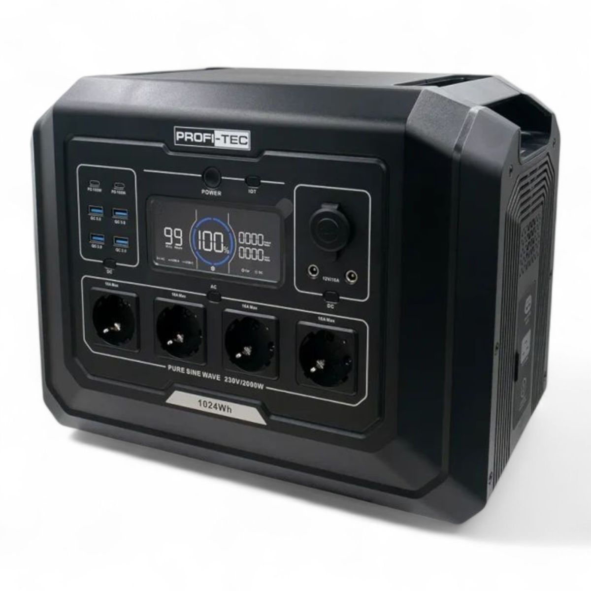 Зарядная станция PROFI-TEC PPS2000 LiFePO₄ 2000 Вт ecoflow 2.0кВт