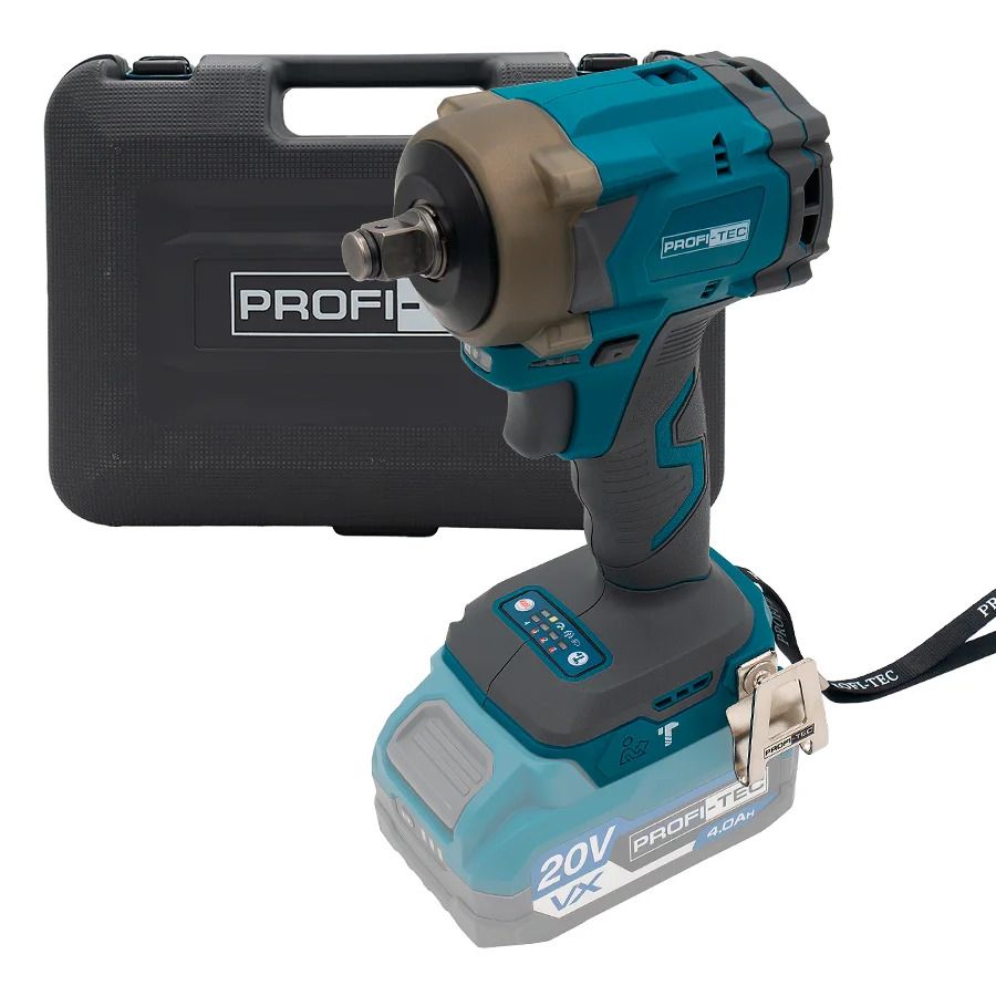 Гайковёрт аккумуляторный PROFI-TEC PPTW4520 POWERLine без АКБ и ЗП