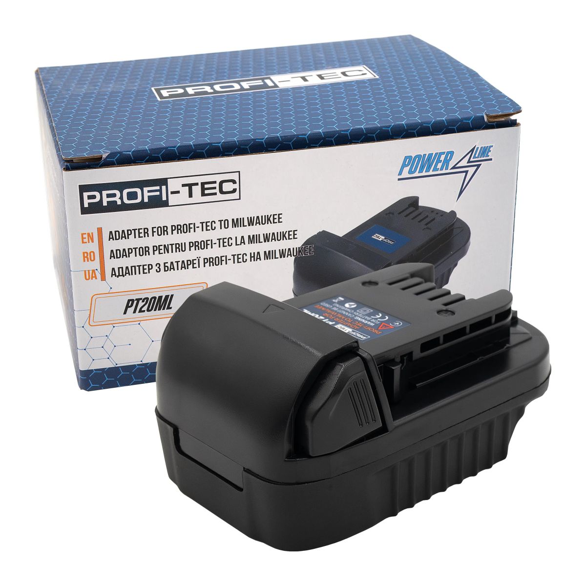 Адаптер PROFI-TEC PT20ML з батареї Makita на Milwaukee
