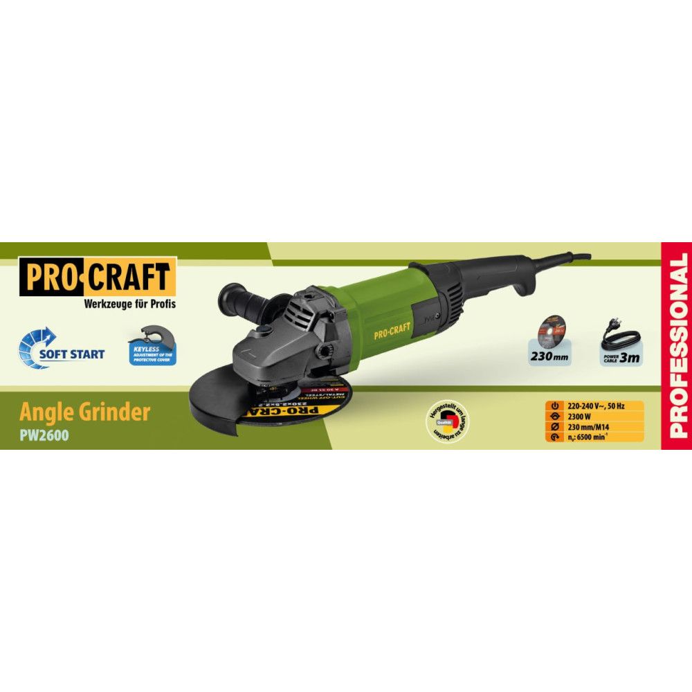 Болгарка Procraft PW2600