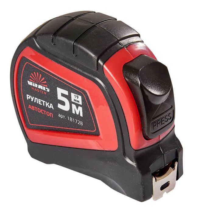 Рулетка Vitals 5 м×19 мм автостоп Vitals Master 181728