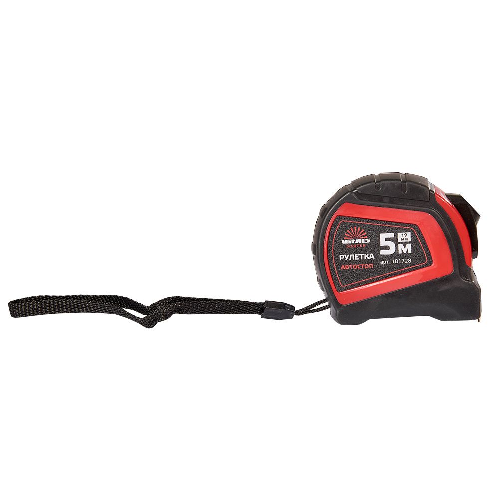 Рулетка Vitals 5 м×19 мм автостоп Vitals Master 181728