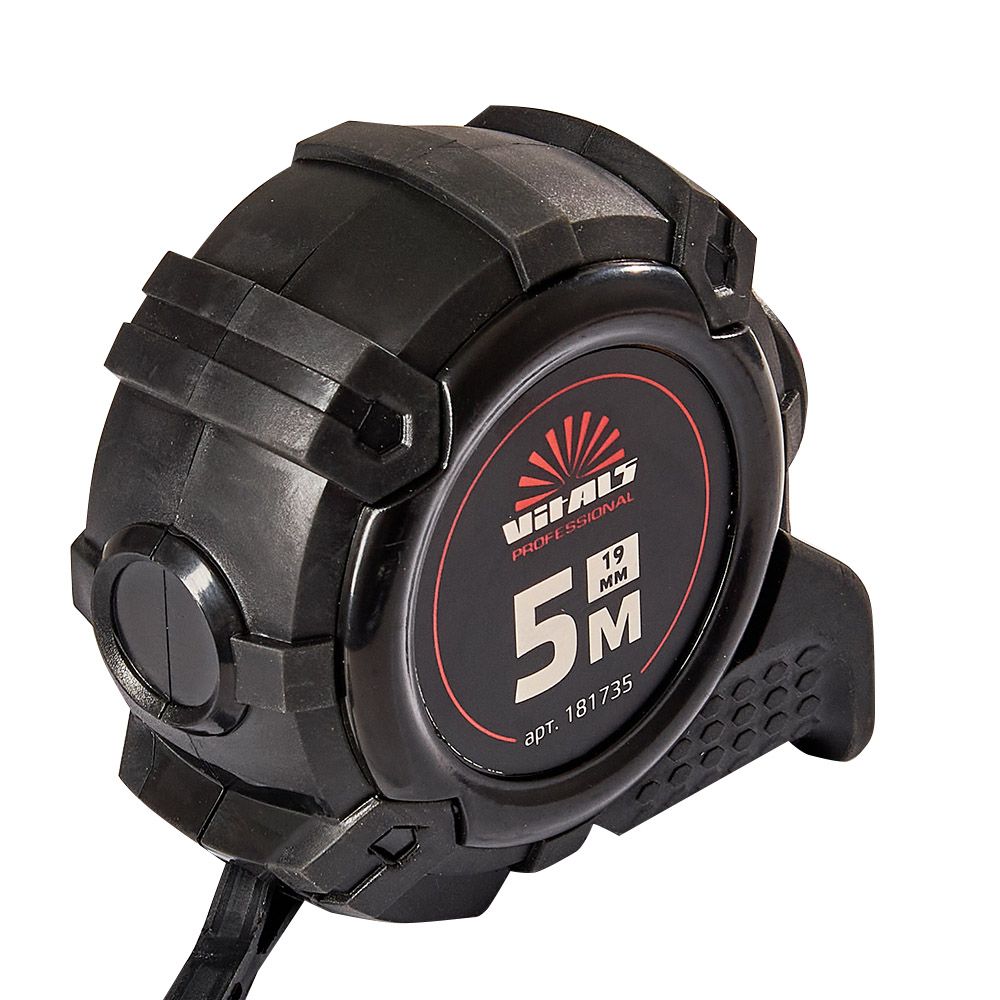 Рулетка 5м×19мм автостоп Vitals Professional 181735