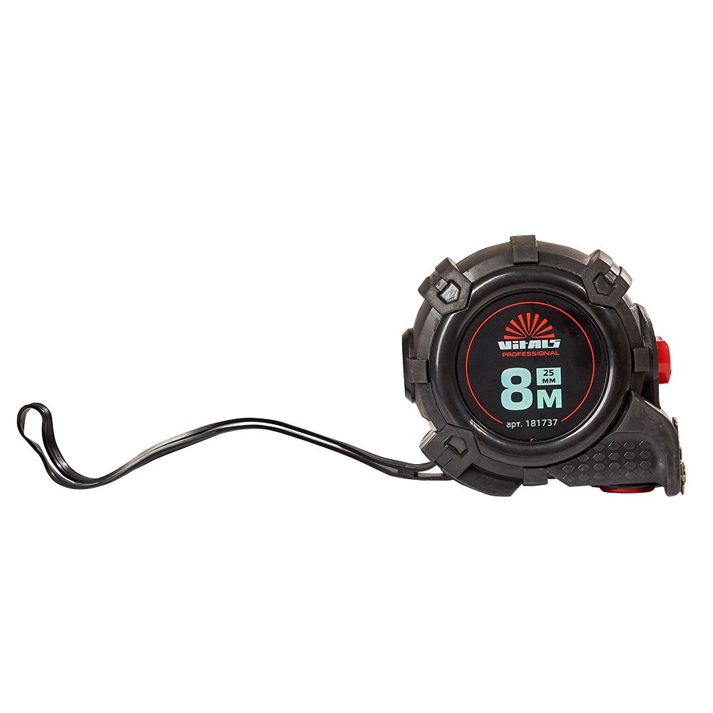 Рулетка 8 м×25 мм автостоп Vitals Professional 181737