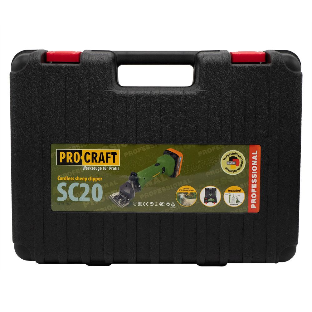 Машинка тример для стриження овець  Procraft SC20 (з 1 акб)