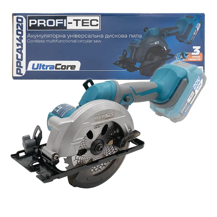 Дискова пила акумуляторна PROFI-TEC PPCA14020 UltraCore без АКБ та ЗП