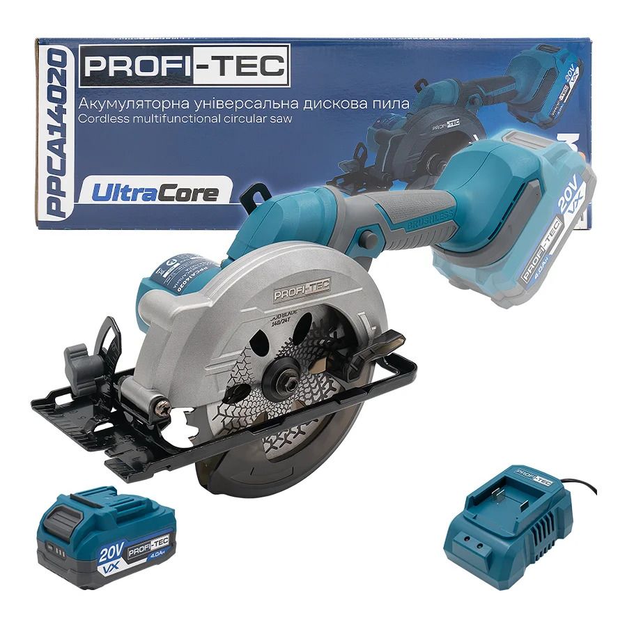 Дискова пила акумуляторна PROFI-TEC PPCA14020 UltraCore