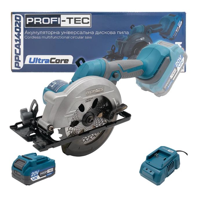Дискова пила акумуляторна PROFI-TEC PPCA14020 UltraCore