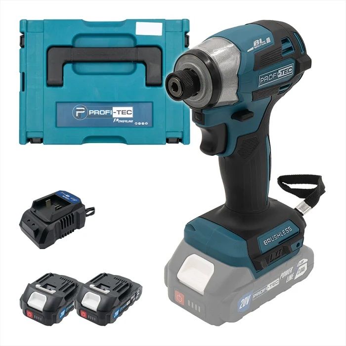 Імпакт гвинтоверт акумуляторний PROFI-TEC PID1820BL POWERLine