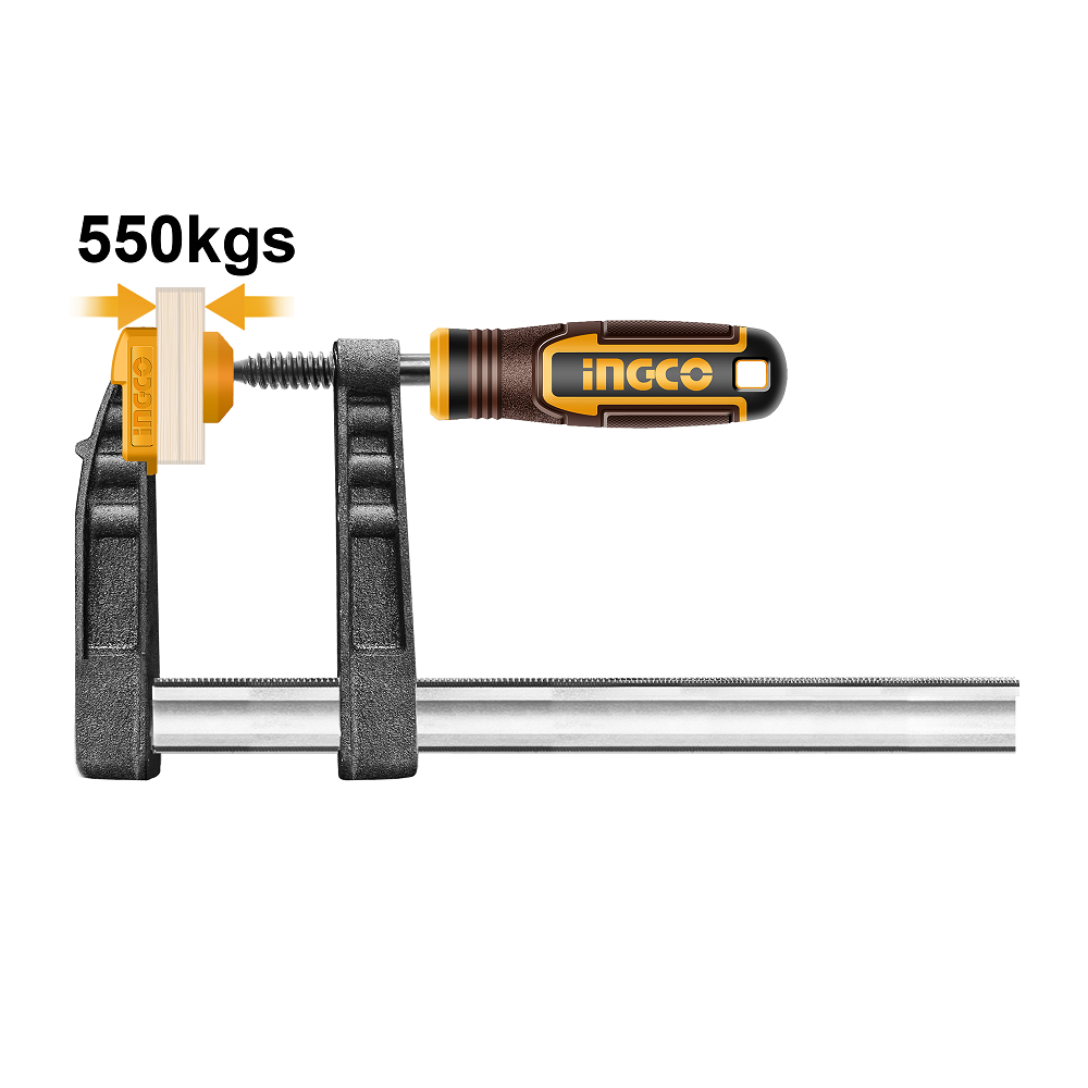 Струбцина столярна тип-F 140х1200 мм INGCO INDUSTRIAL HFC021401