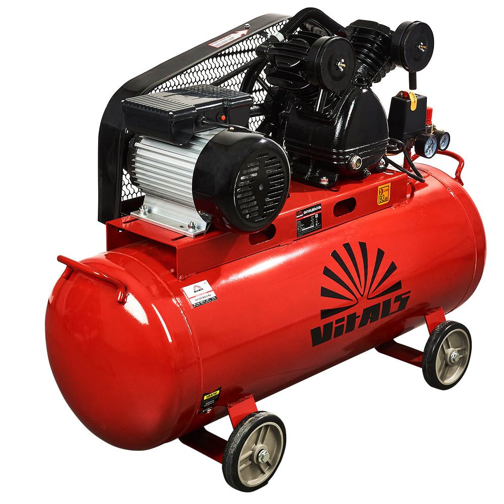 Компрессор 100 л ременной Vitals GK100.j65v2-8a Латвия
