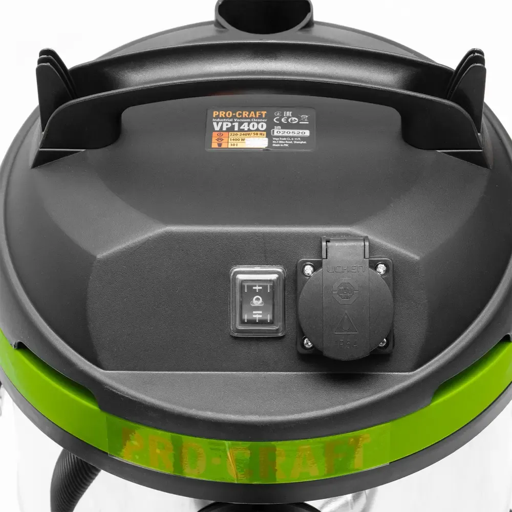 Пылесос строительный 30л 1400Вт Procraft VP1400 Германия