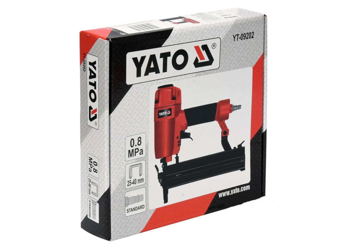 Пневмостеплер строительный 2 в 1 скоба + гвозь YATO YT-09203