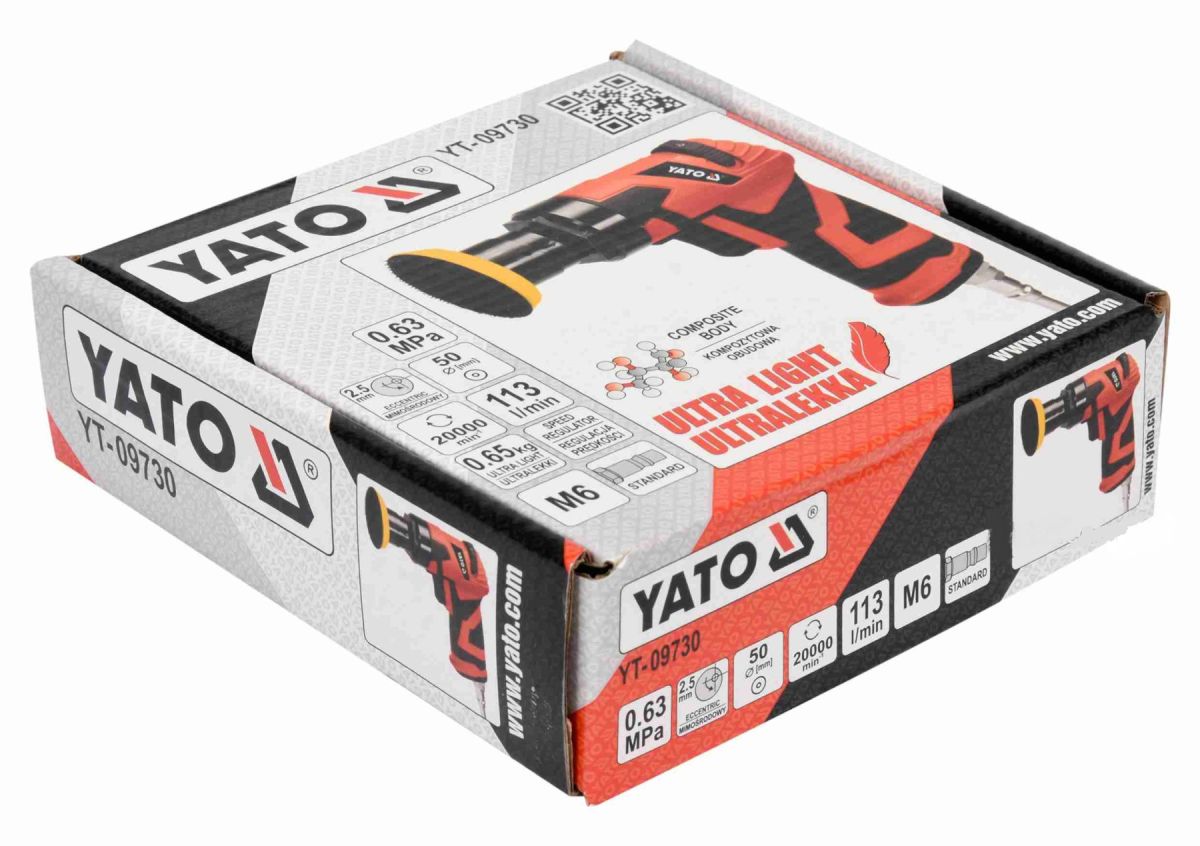 Пневмо шлиф машинка 50 мм YATO YT-09730