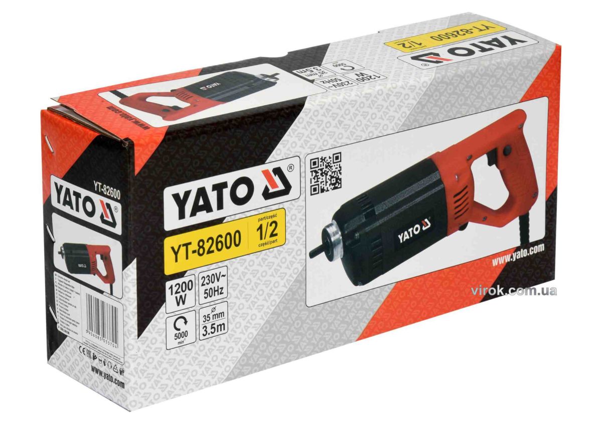 Вібратор для бетону YATO YT-82600