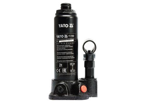 Домкрат гидравлический бутылочный 2 т YATO YT-17000