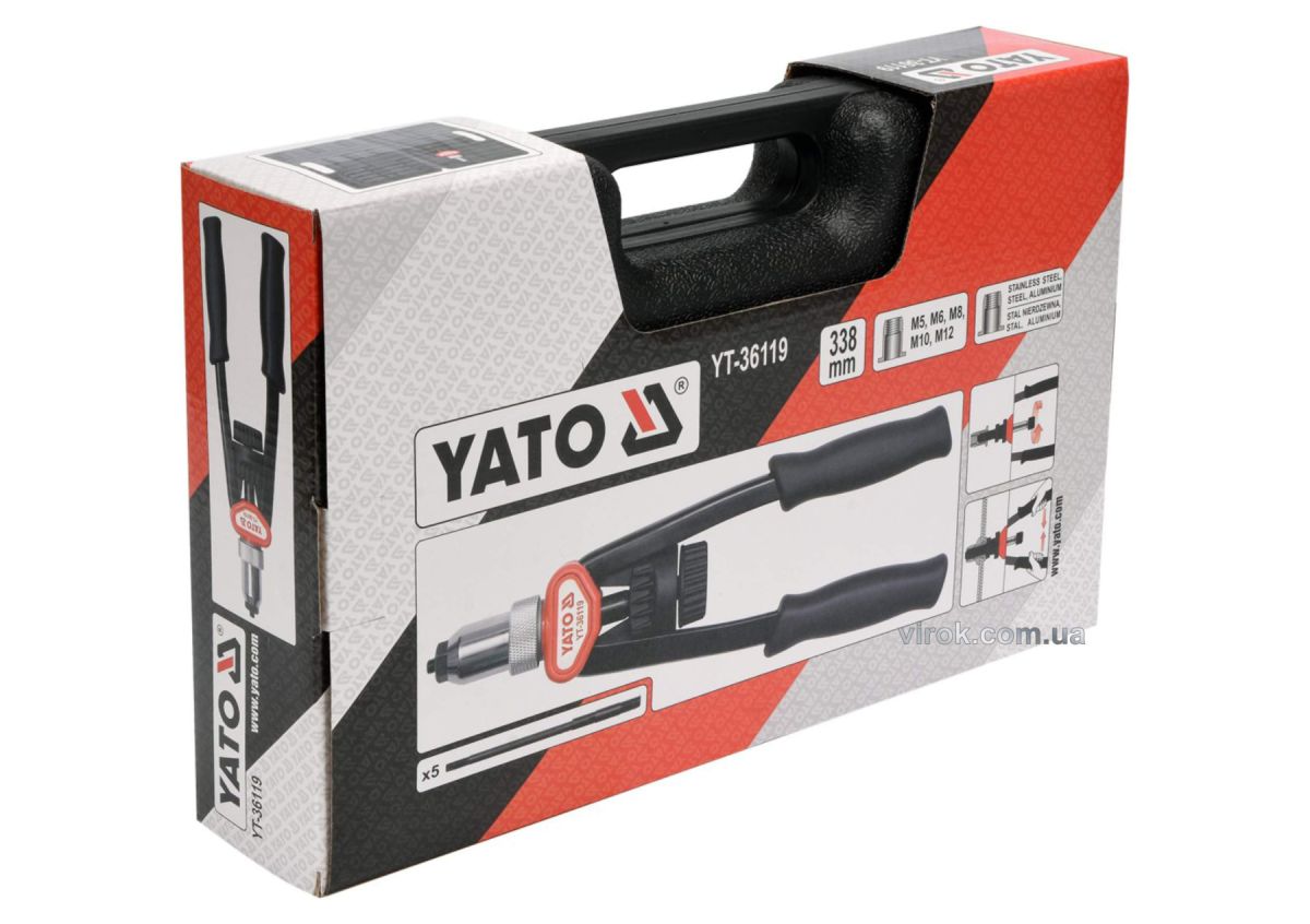 Заклепочник дворучний різьбовий YATO YT-36119