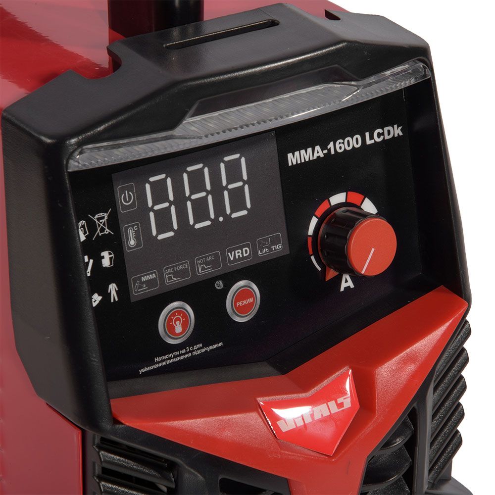 Зварювальний апарат Vitals MMA-1600 LCDk